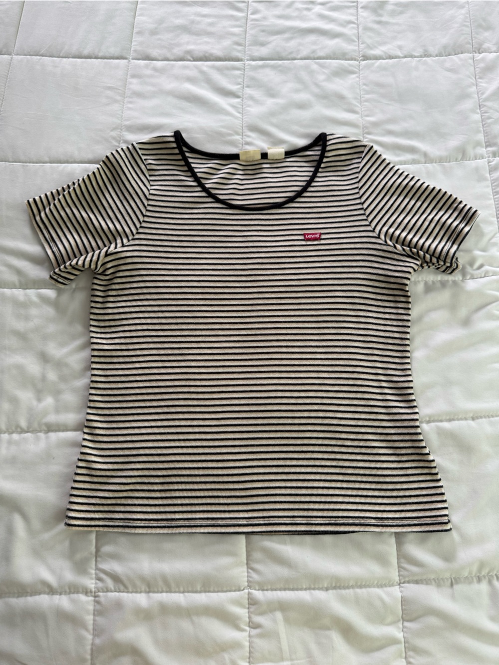 Levi's Striped Scoop Neck Tee Size 1X